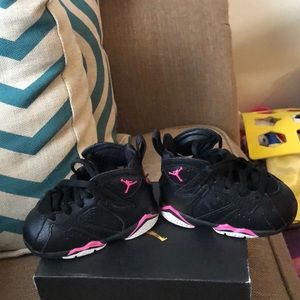 Toddler 4C Jordan’s Pink, Black, and White